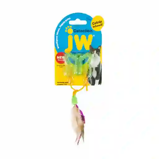 Jw Juguete Cataction Butterfly Feather Tail