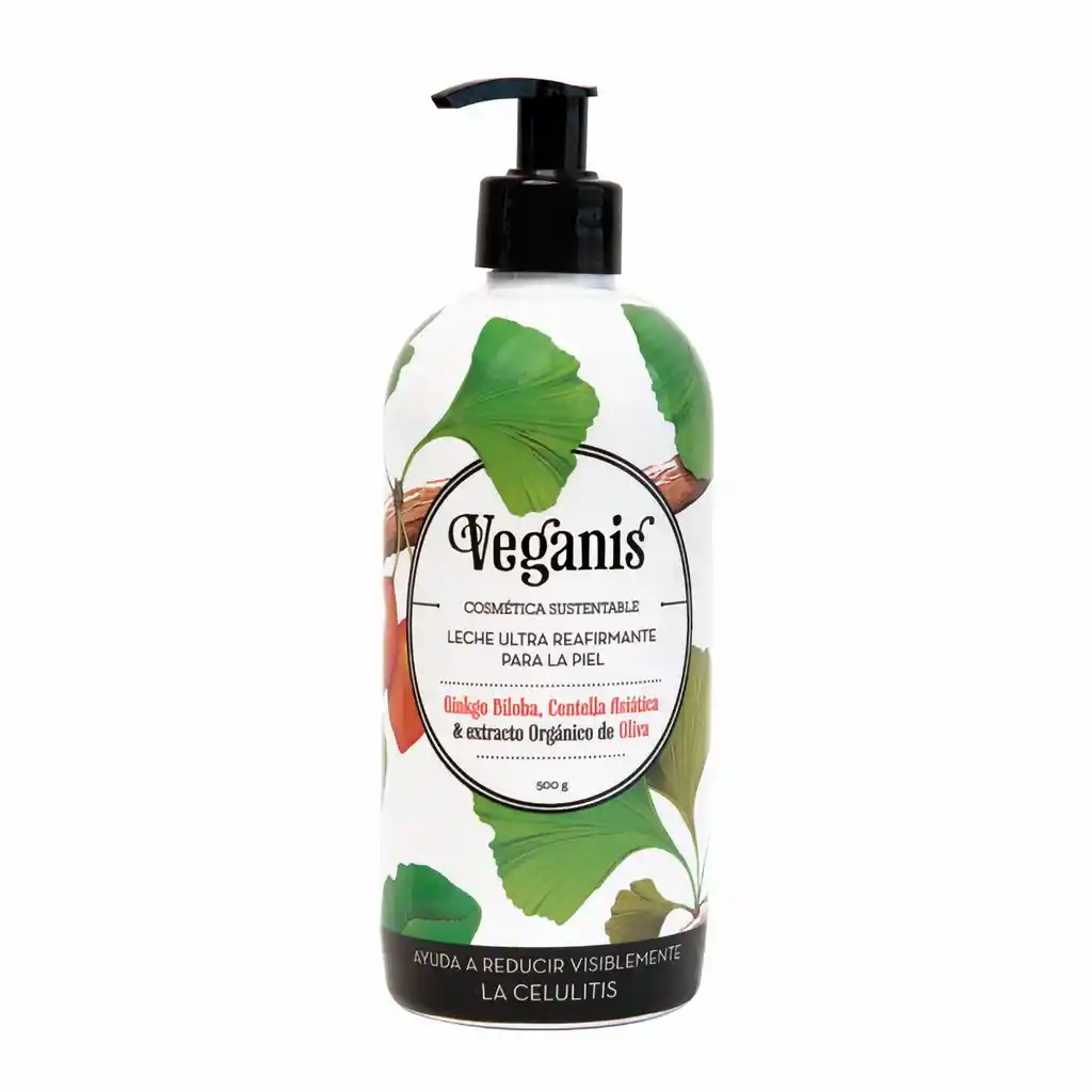 VEGANIS Leche Corporal Ultra Reafirmante Ginkgo Biloba Centella