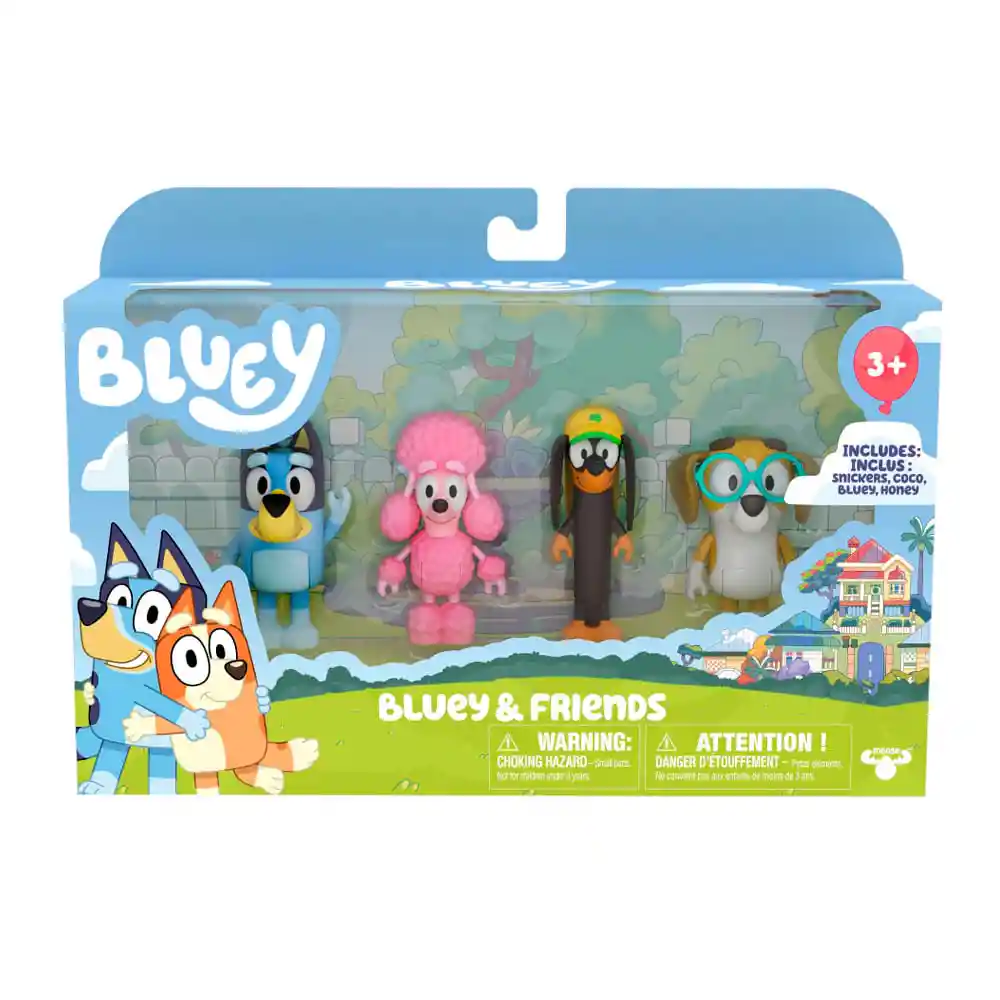 Pack X4 Figuras Bluey Serie 3