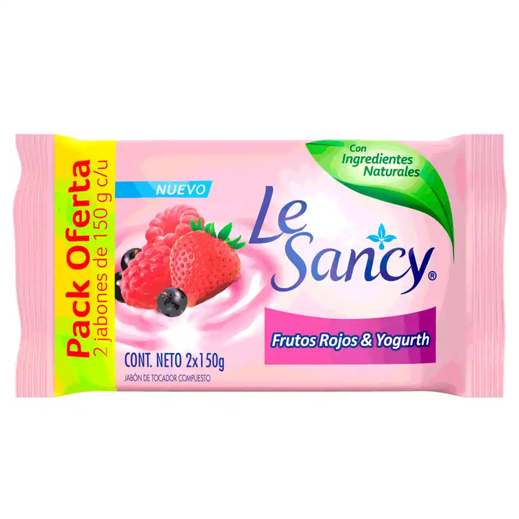 Le Sancy Jabón de Aceite de Almendras y Frutos Rojos & Yogurth