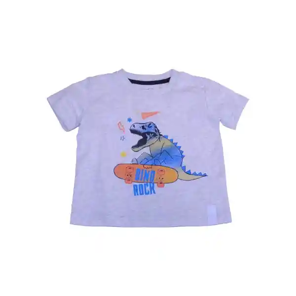 Polera Bebe Niño Gris claro Pillin 12 M