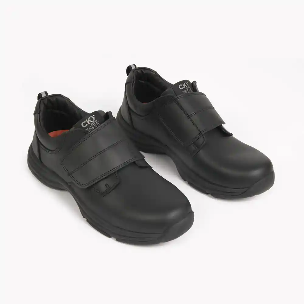 Zapatos Escolar 2 De Niño Junior Negro Talla 33