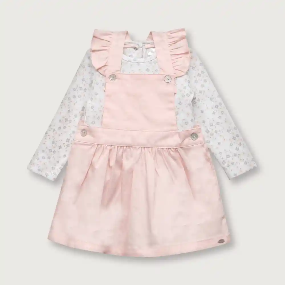 Set Conjunto Jumper + Body Niña Rosado Talla 18m