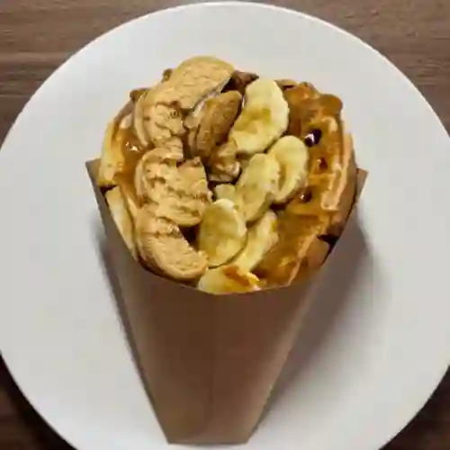 Waffle Plátano Vainilla
