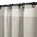 Set Cortina Texturada Con Presilla Gris 140 x 240 cm Casaideas