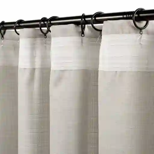Set Cortina Texturada Con Presilla Gris 140 x 240 cm Casaideas