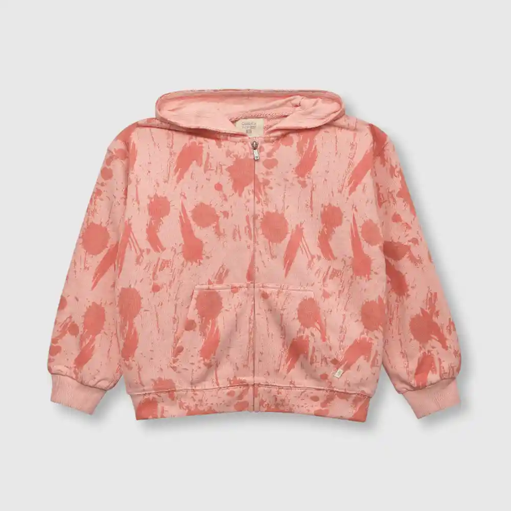 Polerón Manchado De Niña Rosado Talla 3a