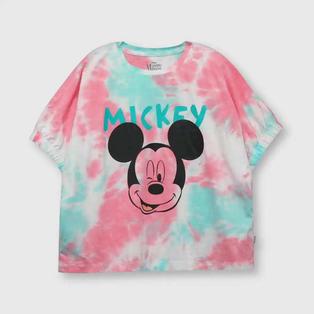 Polera Minnie De Niña Rosada Y Celeste Talla 8a