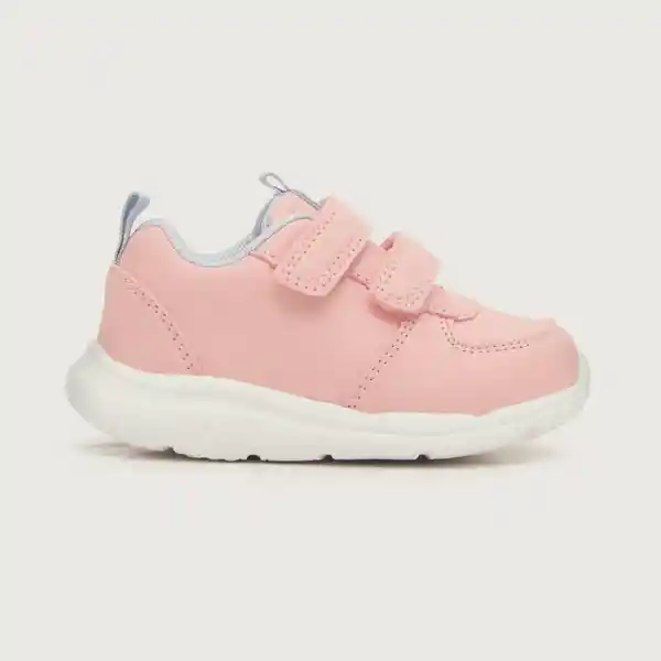 Zapatillas Urbana Liv Doble Velcro de Niña Rosado T.21 Opaline