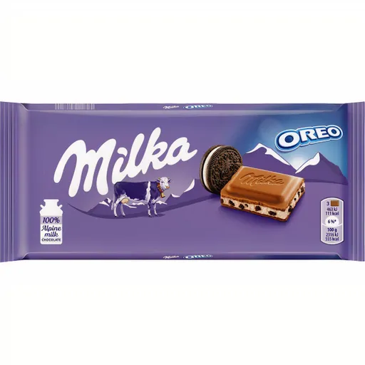 Milka Chocolate con Leche Relleno con Galletas Oreo