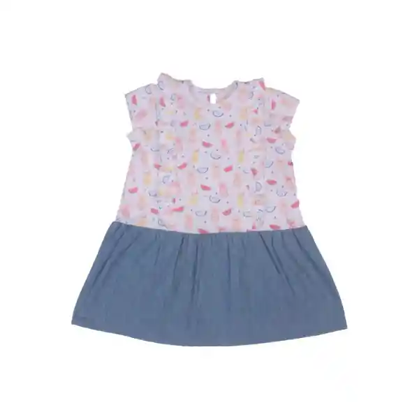 Vestido Bebe Niña Celeste Pillin 12 M