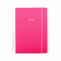 Miniso Cuaderno Con Plan Mensual Fucsia
