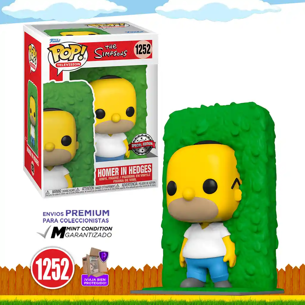 Funko Pop! Figura de Colección Animation Simpsons Homer Hedges