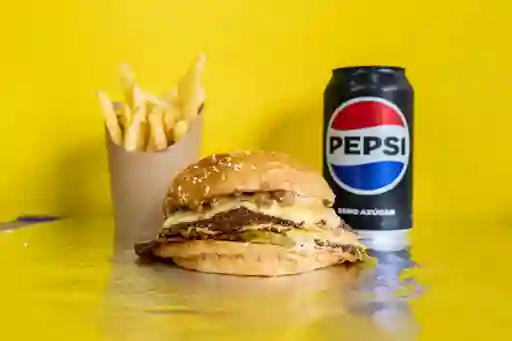 Combo Astro Cheeseburger Doble