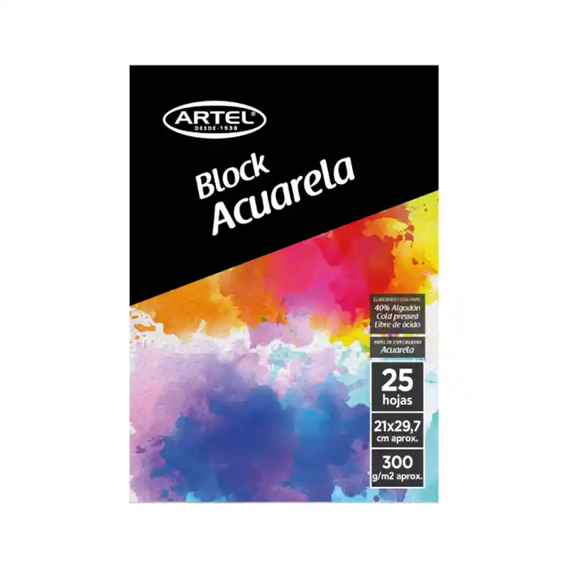 Artel Block Acuarela A4 25 Hojas