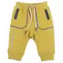 Pantalón Buzo Bebe Niño Mostaza Pillin 3 M