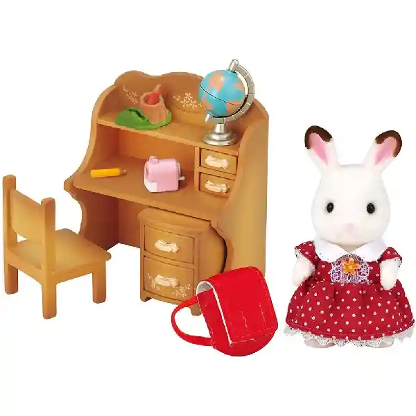 Sylvanian Families Juguete Escritorio Freya Conejo Chocolate