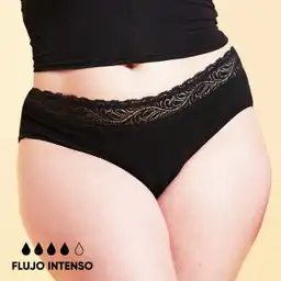 Bloodygreen High Waist Flujo Intenso Negro Talla XL