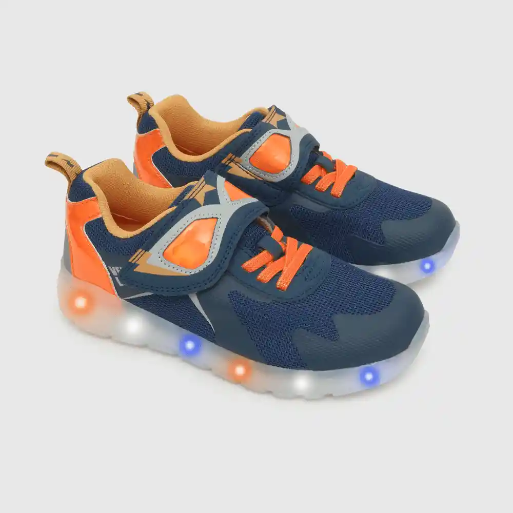 Zapatillas Luces Fuerza Azul Talla 34