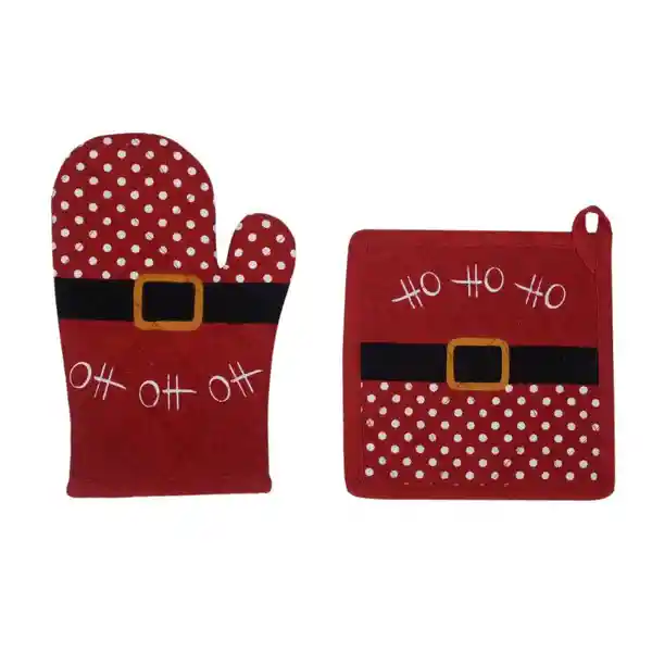 Set Cocina Navideño Rojo