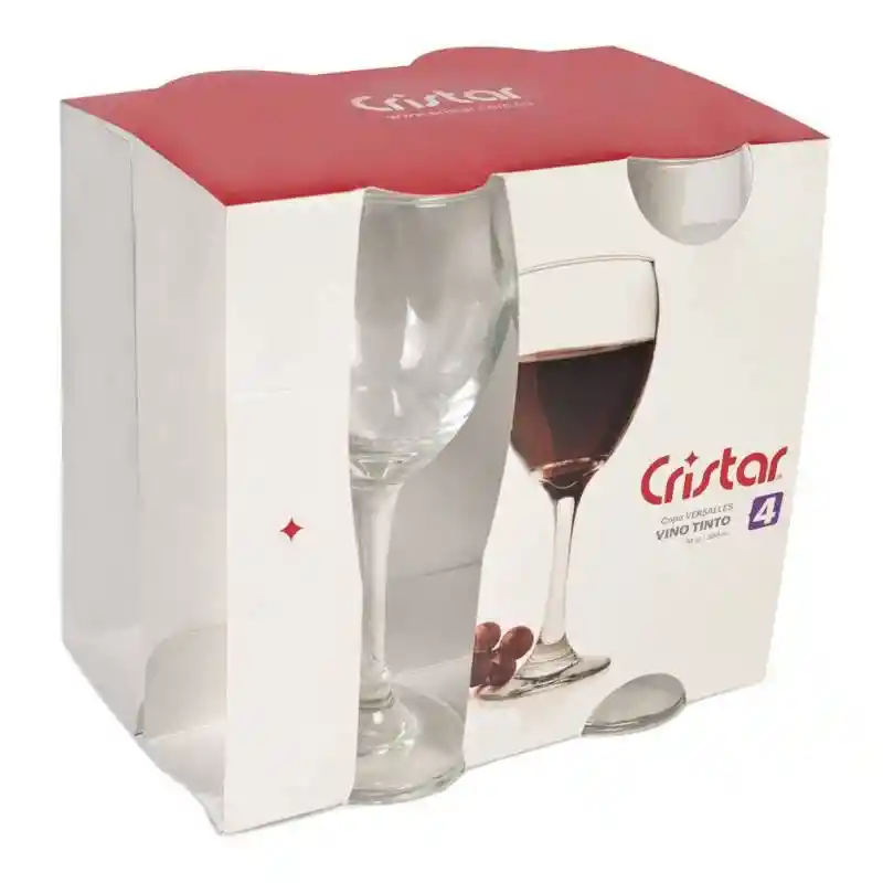 Cristar Pack Copas para Vino Tinto Versalles 