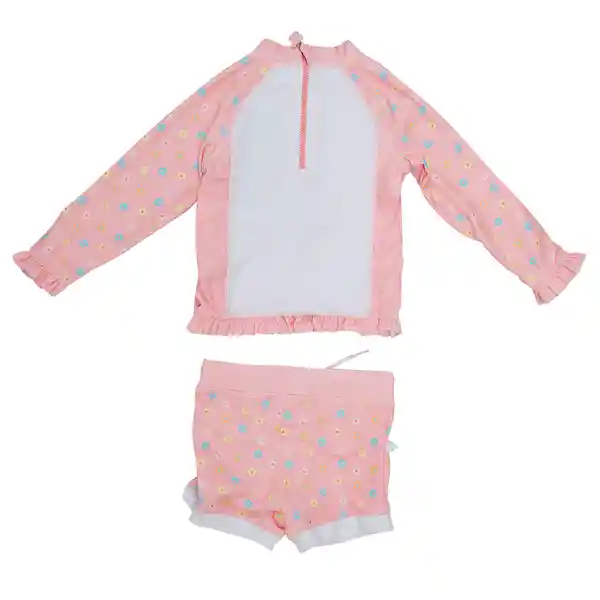 Traje De Baño Bebé Niña Rosado Pillin 6 M