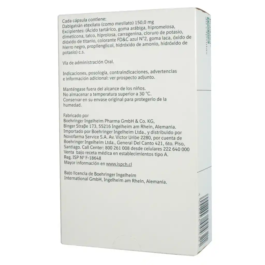 Pradaxa Anticoagulantes Cap.150Mg.30