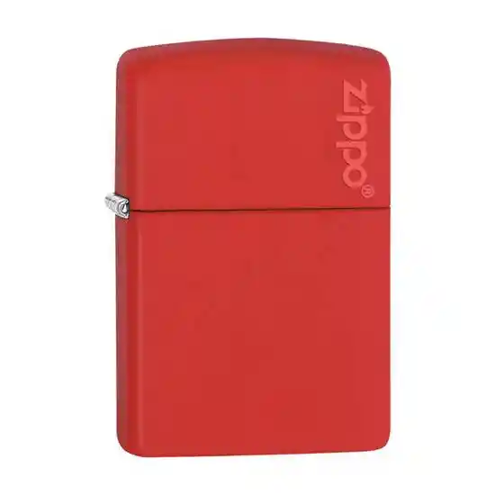 Zippo Encendedor Lighter Red Matte With Logo Rojo