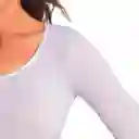 Camiseta Chemisette Manga Larga Blanco Talla M Caffarena