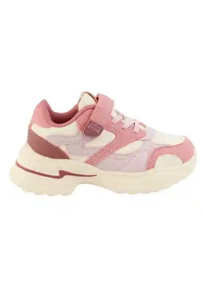 Zapatillas Sport Velcro W24 Niña Rosa Viejo 33 911 Ficcus