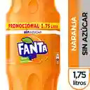 Fanta Sin Azúcar Naranja 1,75 Lt