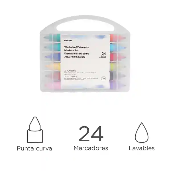 Miniso Marcador Lavables