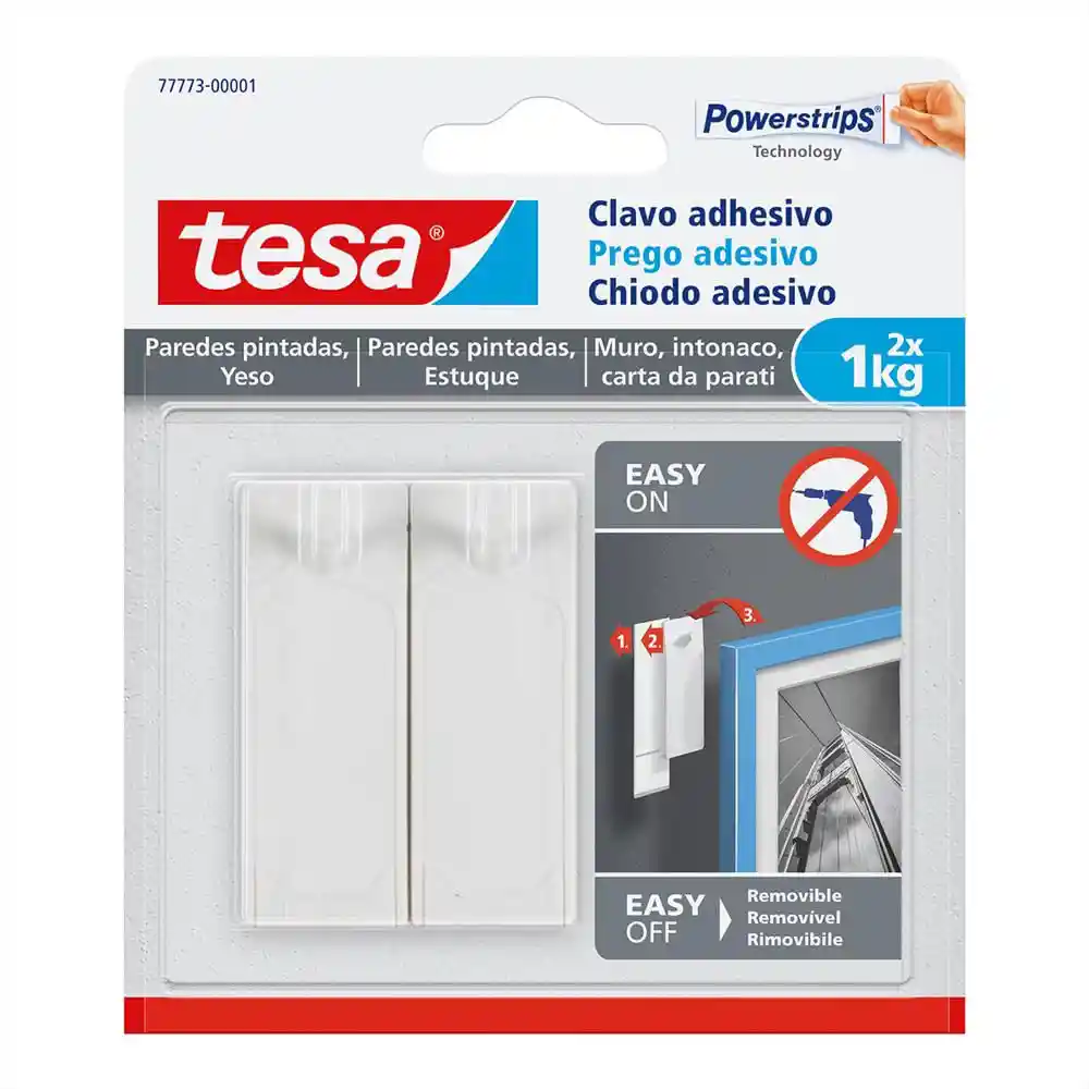 Tesa Clavo Adhesivo Removiblesuperficies Delicadas 1Kg