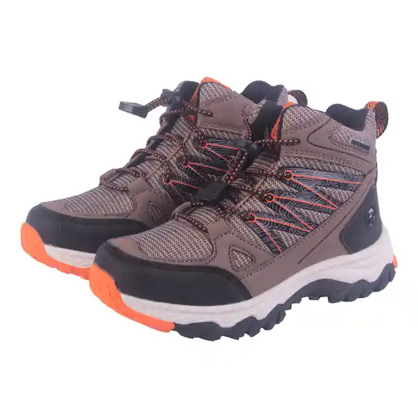 Zapatillas Outdoor Niño Café Talla 32 Pillin