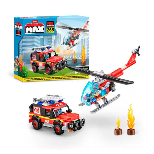 Zuru Set de Bloques Rescate de Incendio Max