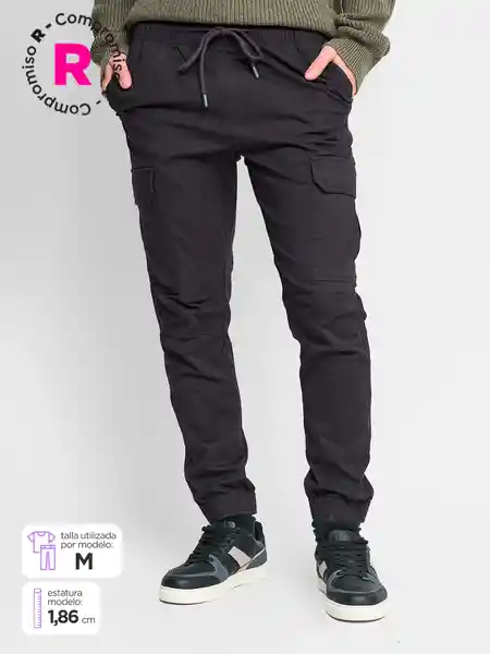 Index Pantalón Spencer Cargo Gris Oscuro M SS25