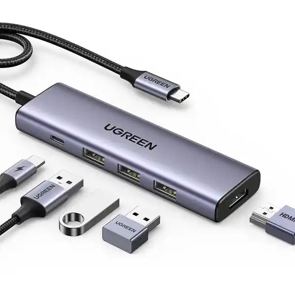 Ugreen Multipuerto Usb-C 1 Hdmi 4K60Hz + B 3.0 + Inusb-C CM511