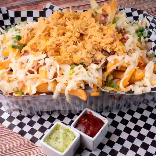 Papas Fritas con Pollo