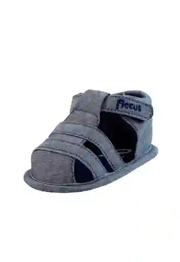 Sandalias Velcro New Born Niño Denim Talla 17 820