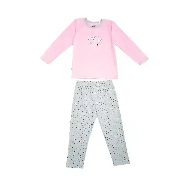 Pijama Niña Rosado Pillin 6 a