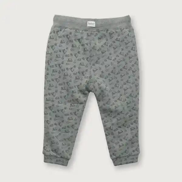 Pantalón Buzo de Niño de Buzo Full Print Gris Talla 9M Opaline