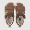 Sandalias Doble Ajuste de Niño Café Talla 24 Colloky