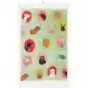 Paño Cocina de Algodón Velour Estampado Verde