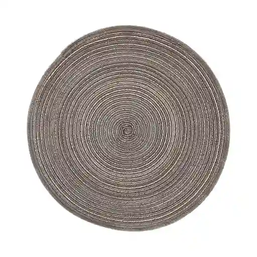 Miniso Mantel Redondo Trenzado Khaki