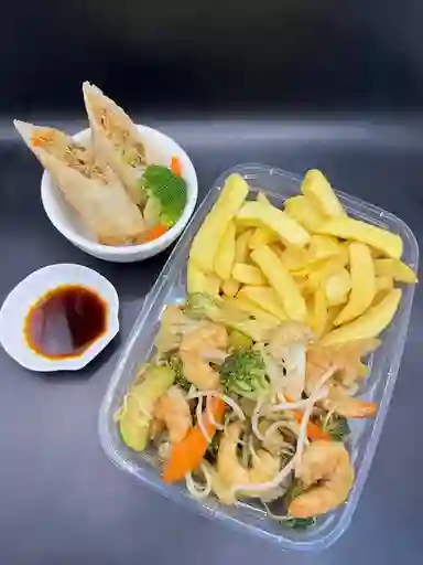 Colacion Chapsui de Camarón con Arroz Chaufan 5 Unidades de Want