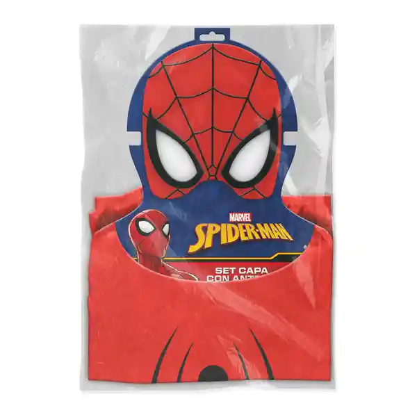 Capa Spiderman Con Antifaz Marvel