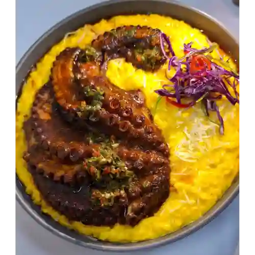 Risotto con Pulpo a la Parrilla