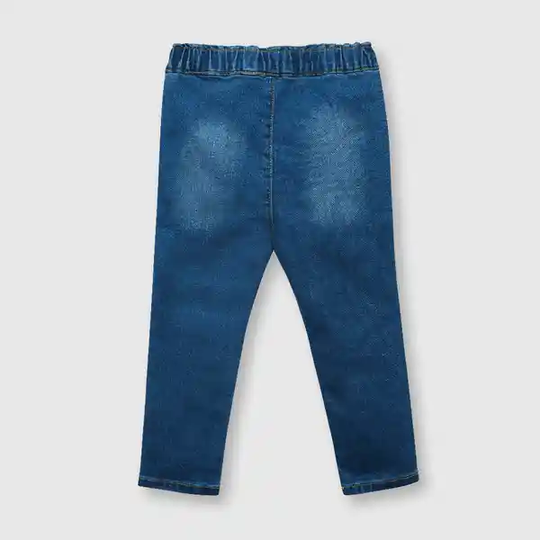 Jean de Bebé Niña Romántico Light Denim Talla 6/9M Colloky