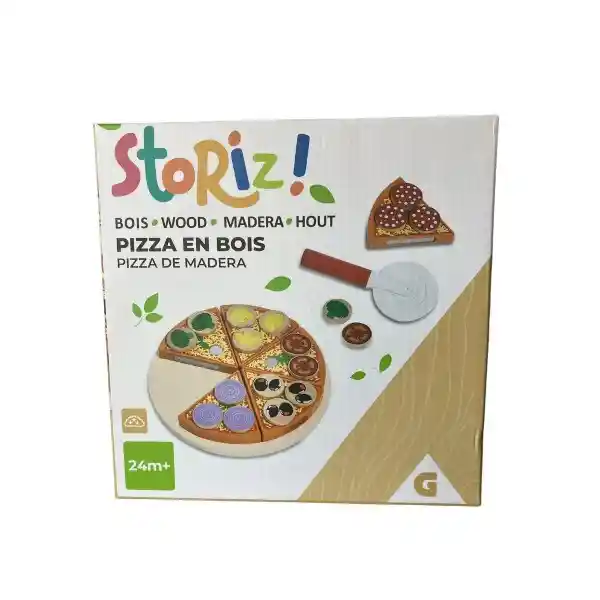 Storiz Juguete Pizza de Madera