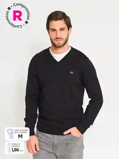 Regatta Suéter RSW VN Básico TT Negro Talla M